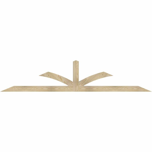 Ekena Millwork Richland Rough Sawn Timber Gable Bracket, Douglas Fir, 108"W x 22"H x 4"D x 4"F, 5/12 Pitch GBW108X22X0404RIC00RDF - main